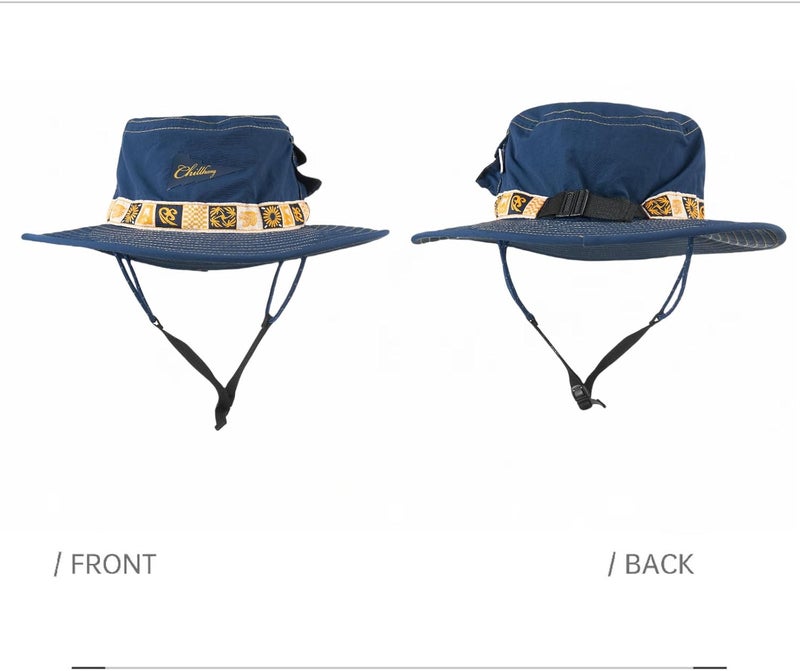 YWYLL Color-Blocked Fisherman Style Sun Hat for Outdoor Camping, Surfing & Vacations - Wide Brim, UV Protective, Anti-Slip - Image 3